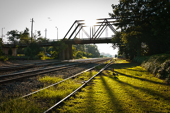 6th St Bridge & Train 081511