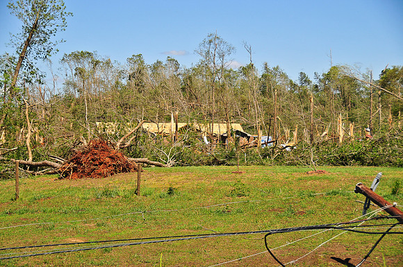42811 Tornado Damage, Sunnyside & Lamar County